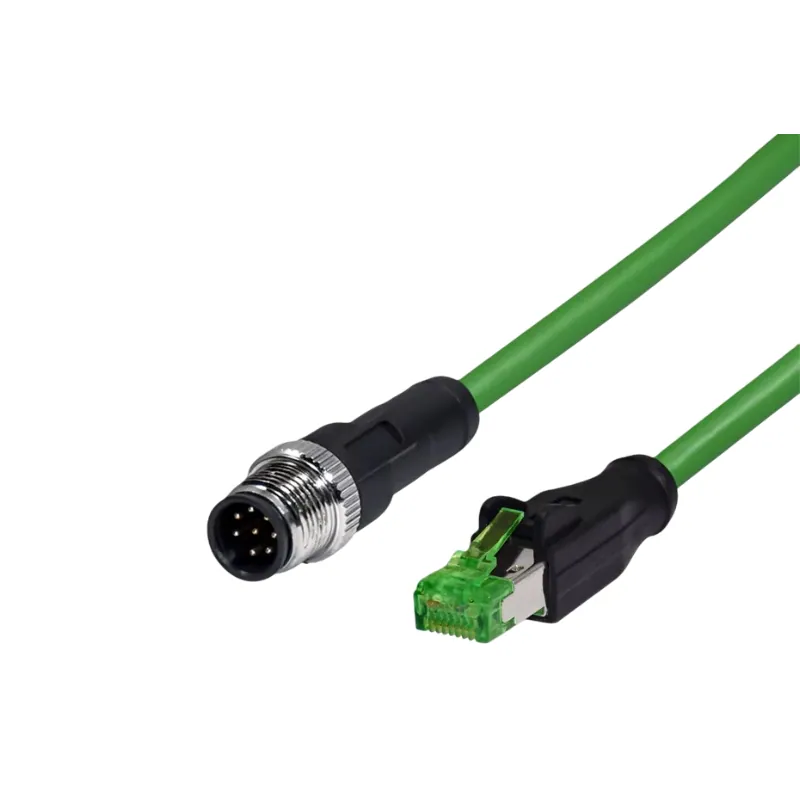 M12/RJ45 connecting cables