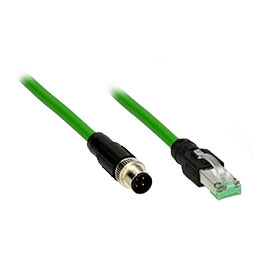 M12/RJ45 PROFINET connection cables