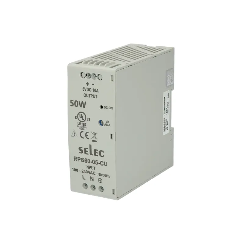 DIN rail switching power supplies, 5 V DC